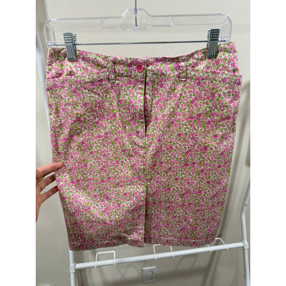 Cottagecore Y2K Pencil Skirt Pink 4 Floral Ditsy Jones New York Sport